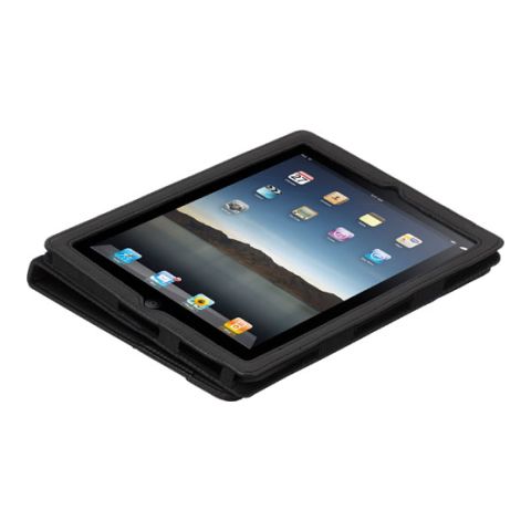 IPad Holder In Padded PVC Black | 1-Colour Pad Print