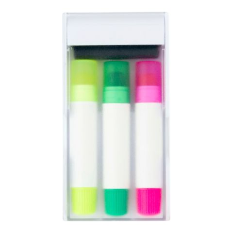 Set Of Three Gel Markers White | Without Branding