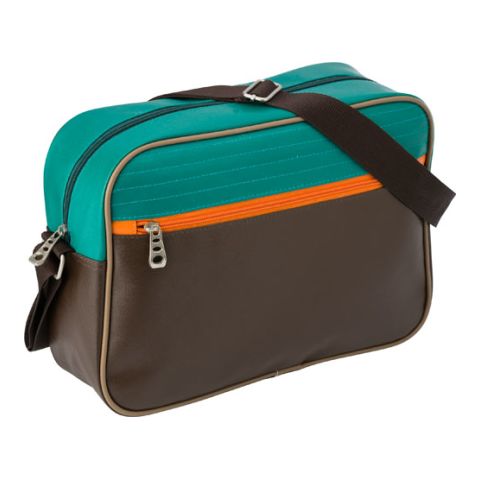 PU Postman Bag Brown | 1-Colour Screen Print