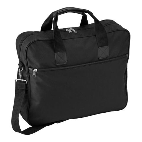 Polyester Reporter Bag (600D) Black | Without Branding