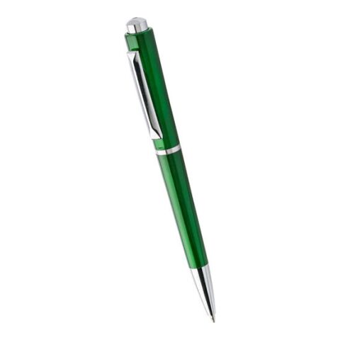 Plastic Ball Pen With Silver Coloured Tip Green | Without Branding
