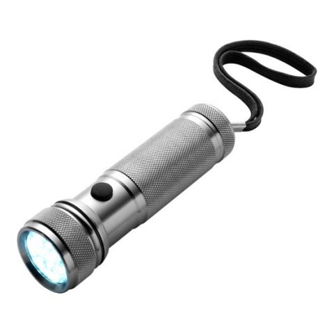 Torch With 12 LED Lights Silver | 1-Colour Pad Print