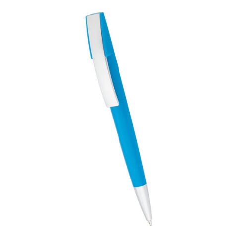 Plastic Twist Action Ball Pen Light Blue | Without Branding