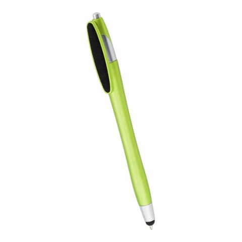 Plastic Ball Pen, With Rubber Tip Light Green | Without Branding