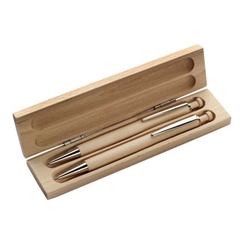 Wooden Pen Set Brown | 1-Colour Pad Print