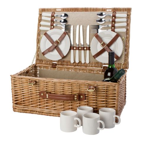 Picnic Basket For 4 People Brown | Without Branding