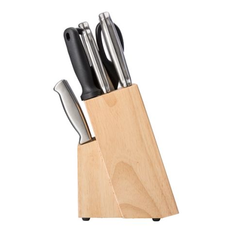 Stainless Steel &amp; PP Fourteen Piece Kitchen Brown | 1-Colour Pad Print