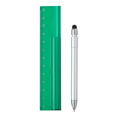 Plastic Transparent Ruler (12Cm) Transparent - Green | Without Branding