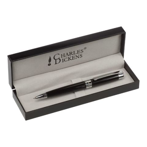 Charles Dickens Ball Pen Black | 1-Colour Pad Print