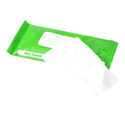 Bag With 10 Wet Tissues Light Green | Without Branding