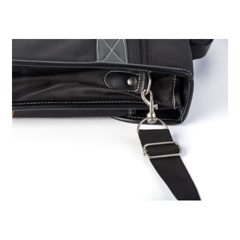 Polyester 1680D Laptop Bag With A PU Lid Black | 1-Colour Screen Print