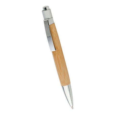 Wooden Ball Pen With Metal Clip Brown | Without Branding