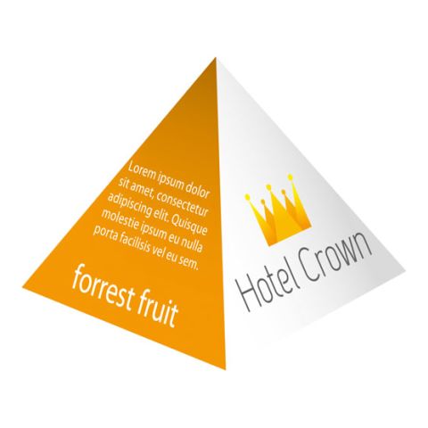 Pyramid Box Mini Colourful | Without Branding