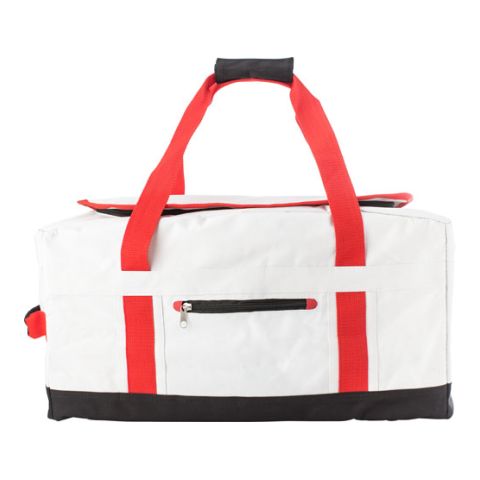 Polyester (600D) Travel/Backpack White | 1-Colour Screen Print