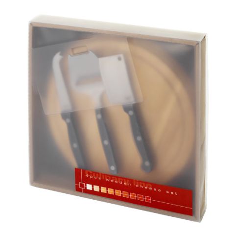 4-Piece Cheese Gift Set Brown | Without Branding