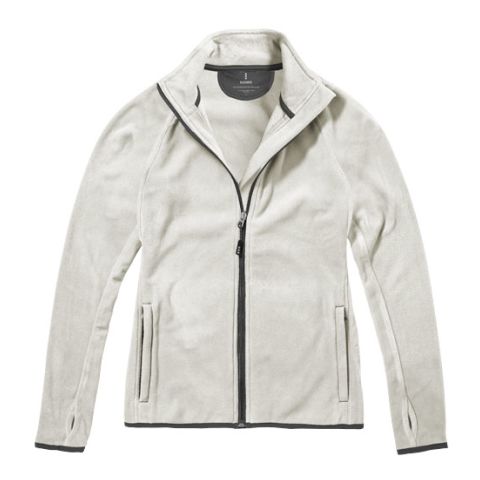 Brossard Micro Fleece Full Zip Ladies Jacket Light Grey | Without Branding