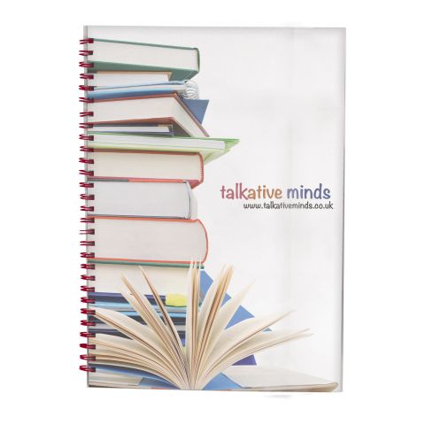 Desk-Mate with PP Cover A4 White | plain cover | Plain pad