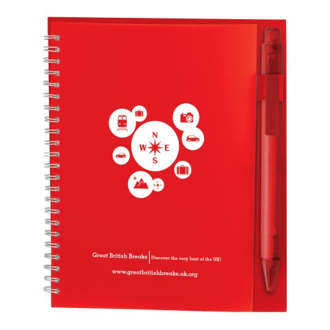 Pen Loop Notebook A6 Pink | Plain cover | plain pen | plain sheets