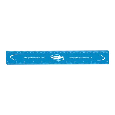 30cm/12” Solid Plastic Ruler Black | Plain
