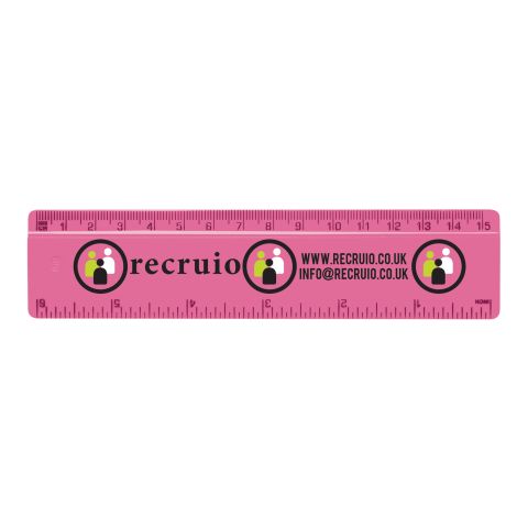 15cm/6” Solid Plastic Ruler White | Plain