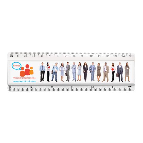 15cm/6” Plastic Insert Ruler Clear | Plain