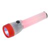 Plastic Safety Flashlight With One LED Red | Without Branding