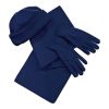 Polar Fleece Hat, Scarf & Gloves Medium Blue | Without Branding
