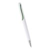 Plastic, Twist Action Ball Pen With Integrated Clip Green | Without Branding