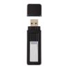Zinc Alloy USB Lighter Black - Silver | 1-Colour Pad Print