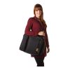 GETBAG Polyester (600D) Multifunctional Laptop Bag Black | 1-Colour Screen Print