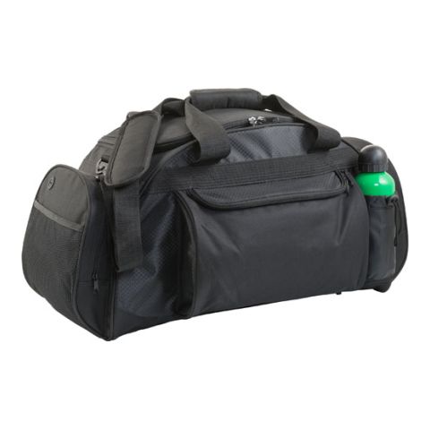 Polyester Weekend/Travel Bag (600D) Black | 1-Colour Screen Print