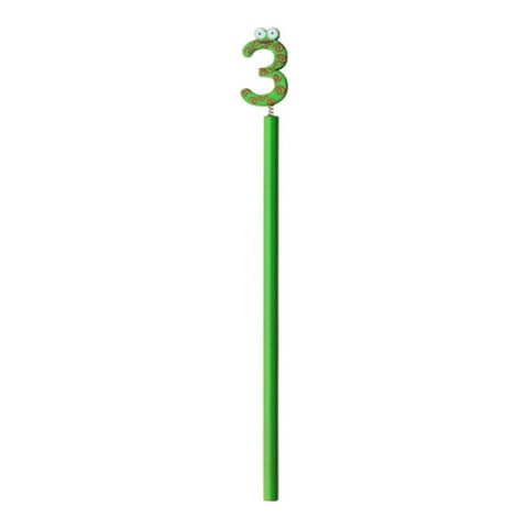 Unsharpened Pencil With Number Colourful | Without Branding