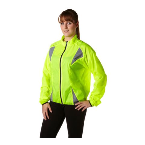 Nylon (190T) Fluorescent Runners Jacket Yellow | 1-Colour Screen Print
