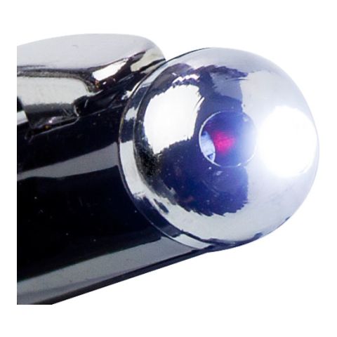 Laser Pen With LED Light &amp; Rubber Tip Black | 1-Colour Pad Print