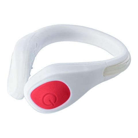 ABS &amp; Silicone Ankle Band White - Red | Without Branding