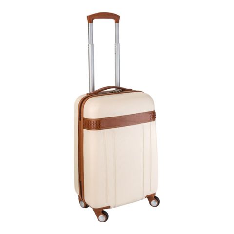 ABS Trolley With Four Wheels White | 1-Colour Screen Print