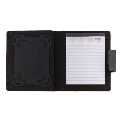 A5 Svepa PU Document Folder, With 5000Ma Power Bank Grey | 1-Colour Pad Print