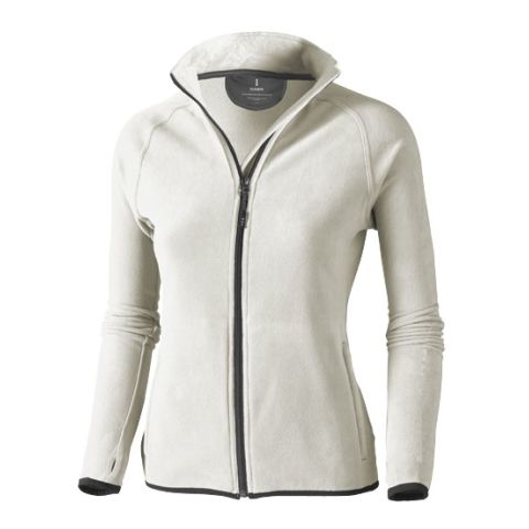Brossard Micro Fleece Full Zip Ladies Jacket Light Grey | Without Branding