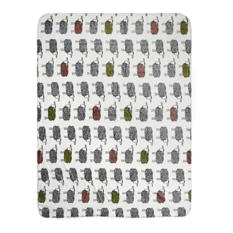 VINGA Sheep RPET sherpa blanket white | not available