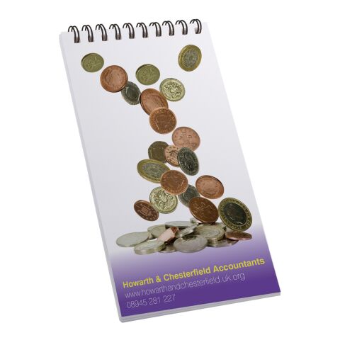 Desk-Mate with Wire Bound Cover A4 White | plain cover | Plain pad