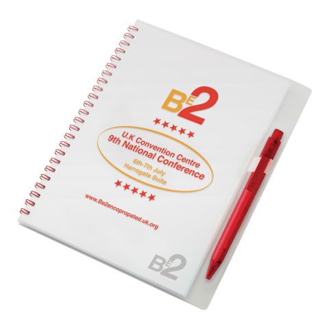 Pen Loop Notebook A6 Pink | Plain cover | plain pen | plain sheets