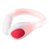ABS & Silicone Ankle Band White - Red | Without Branding