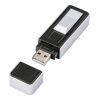 Zinc Alloy USB Lighter Black - Silver | 1-Colour Pad Print