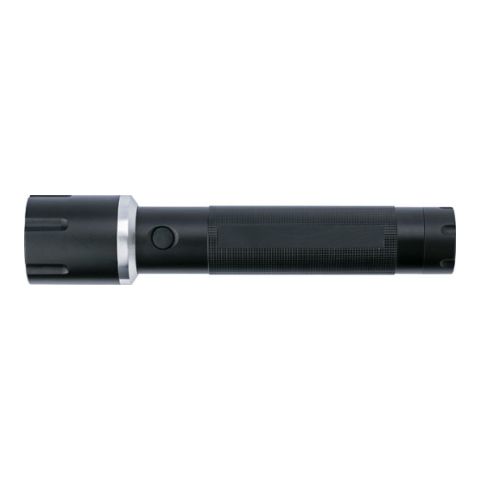 Aluminium Torch, With A 3W Bulb Black | 1-Colour Pad Print