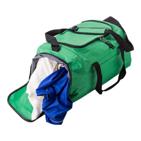 Polyester Travel Bag (600D) Green | 1-Colour Screen Print