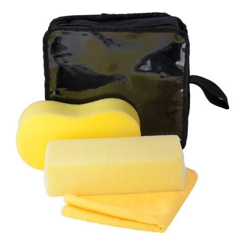 Three Piece Car Wash Set Yellow | Without Branding