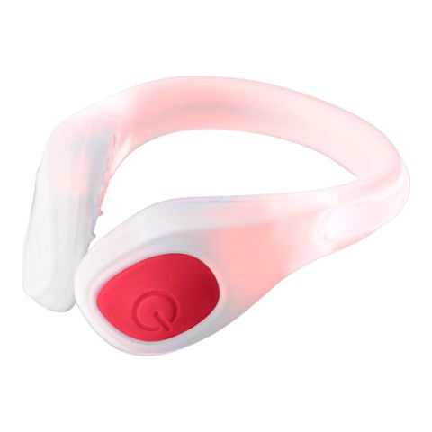 ABS &amp; Silicone Ankle Band White - Red | Without Branding