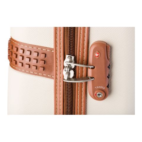 ABS Trolley With Four Wheels White | 1-Colour Screen Print