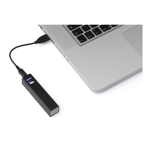 Aluminium Emergency Battery Black | 1-Colour Pad Print