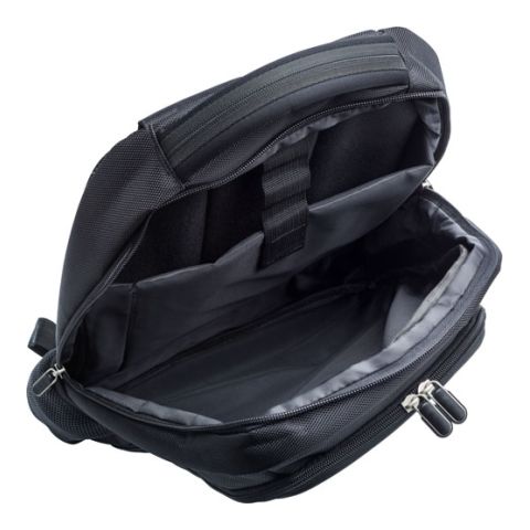 Polyester (1680D) Backpack Black | 1-Colour Screen Print